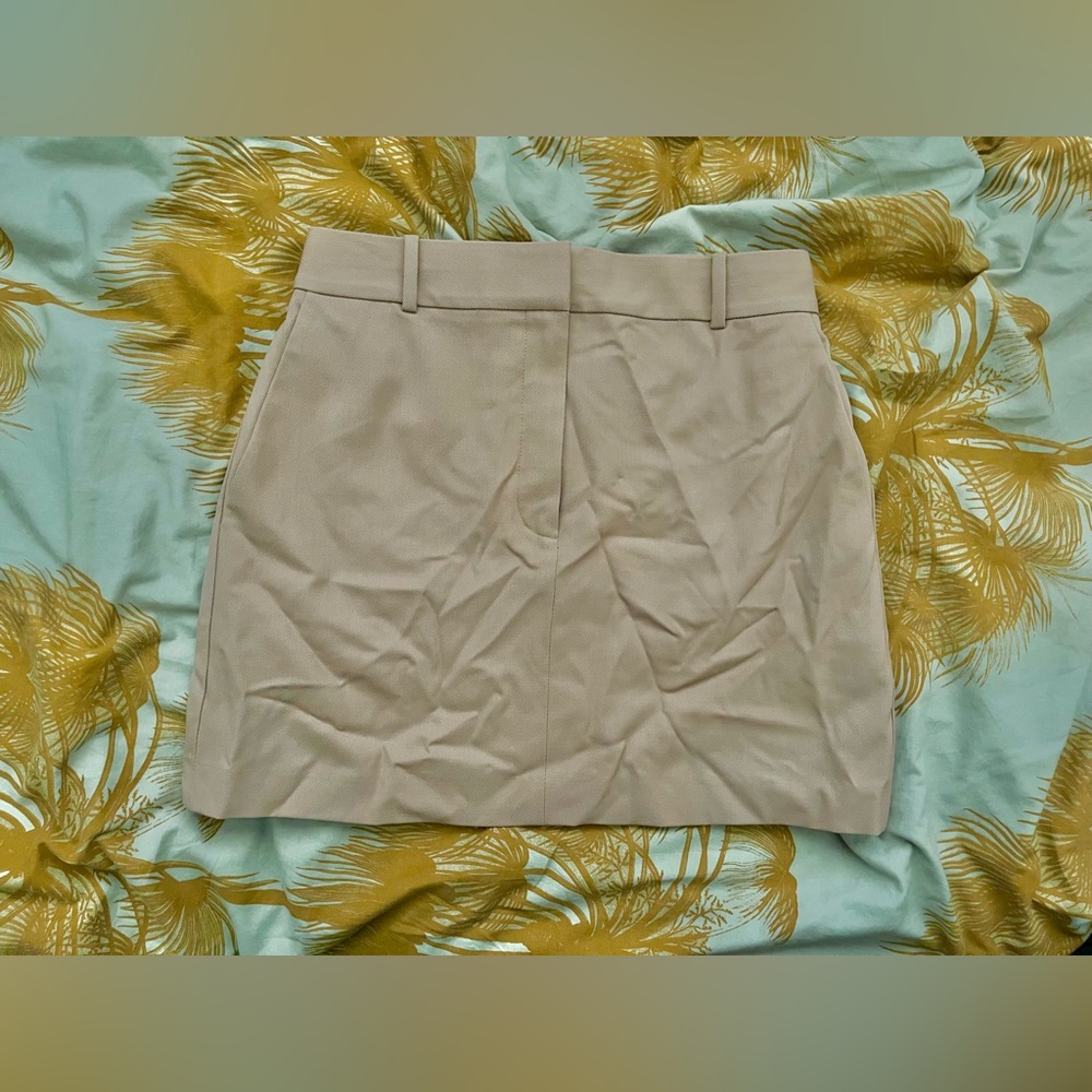 nwot Babaton Chisel mini skirt Constsnt camel? 4 - Picture 3 of 3
